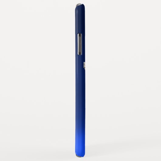 FLORENTINE RENAISSANCE ANGEL Blue Gem Monogramm Case-Mate iPhone Hülle (Hinten/Rechts)