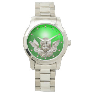 FLORENTINE RENAISSANCE ANGEL, Emerald Green Armbanduhr