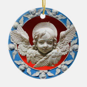 FLORENTINE RENAISSANCE ANGEL KERAMIK ORNAMENT