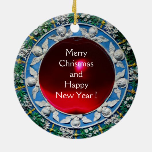 FLORENTINE RENAISSANCE ANGEL KERAMIK ORNAMENT (Hinten)