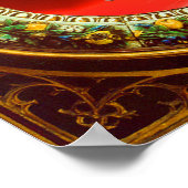 FLORENTINE RENAISSANCE ANGEL MIT BLUMENKRONE POSTER (Ecke)