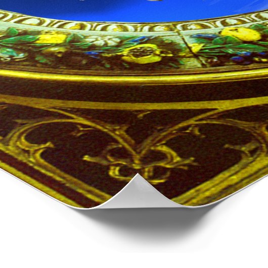 FLORENTINE RENAISSANCE ANGEL MIT BLUMENKRONE POSTER (Ecke)