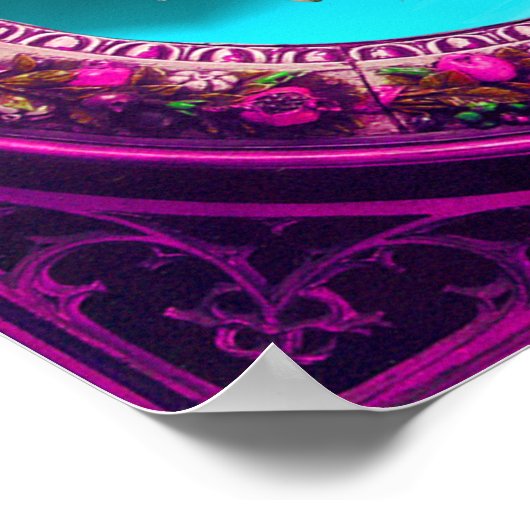 FLORENTINE RENAISSANCE ANGEL MIT BLUMENKRONE POSTER (Ecke)