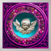 FLORENTINE RENAISSANCE ANGEL MIT BLUMENKRONE POSTER (Vorne)