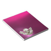 FLORENTINE RENAISSANCE ANGEL, Pink, Fuchsia Notizblock (angewinkelt)