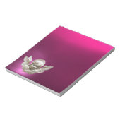 FLORENTINE RENAISSANCE ANGEL, Pink, Fuchsia Notizblock (Rotiert)