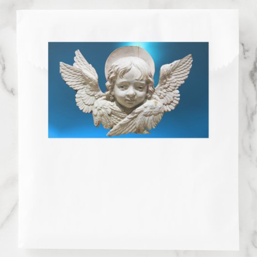 FLORENTINE RENAISSANCE ANGEL RECHTECKIGER AUFKLEBER (Tasche)