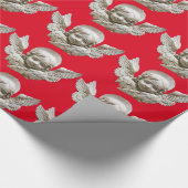 FLORENTINE RENAISSANCE ANGEL Red Geschenkpapier (Ecke)