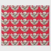 FLORENTINE RENAISSANCE ANGEL Red Geschenkpapier (Flach)