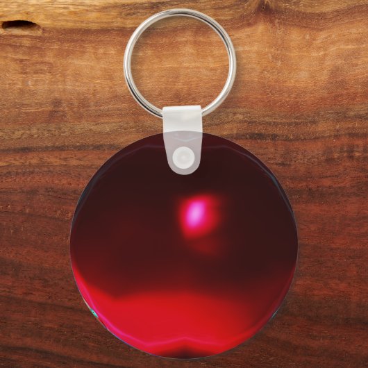 FLORENTINE RENAISSANCE ANGEL, Red Ruby Gem Schlüsselanhänger (Rückseite)