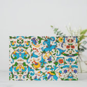 FLORENTINE RENAISSANCE BLAUE WIRBEL, BLUME BRIEFPAPIER (Stehend Vorderseite)