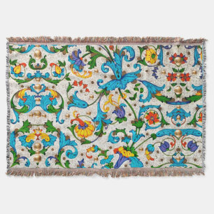 FLORENTINE RENAISSANCE BLAUE WIRBEL, BLUME DECKE