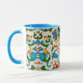 FLORENTINE RENAISSANCE BLAUE WIRBEL, BLUME TASSE (Links)