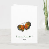 Florentine Renaissance Floral Monogram Note Card (Rückseite)