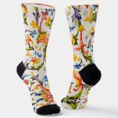 FLORENTINE RENAISSANCE FLORAL SWIRLS,FLOWERS SOCKEN (Gewinkelt)