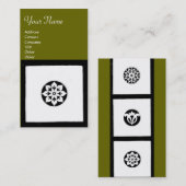 FLORENTINE RENAISSANCE HARMONIE, grün Visitenkarte (Vorne/Hinten)