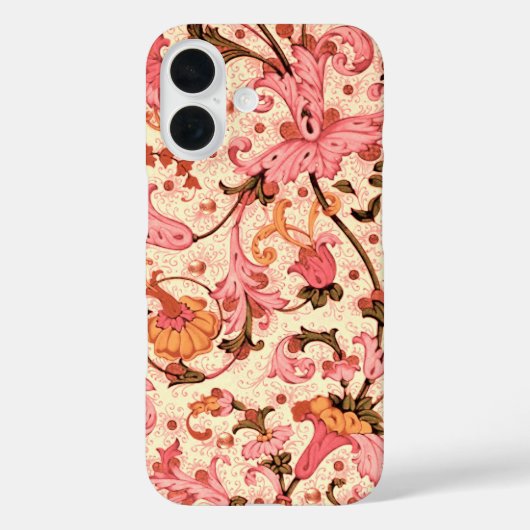 FLORENTINE RENAISSANCE PINK FLORALLE WIRBEL, BLUME Case-Mate iPhone HÜLLE (Rückseite)