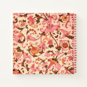 FLORENTINE RENAISSANCE PINK FLORALLE WIRBEL, BLUME NOTIZBLOCK (Rückseite)