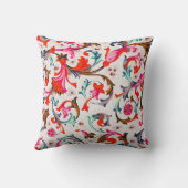 FLORENTINE RENAISSANCE RED FLORAL WIRBEL, BLUME KISSEN (Rückseite)