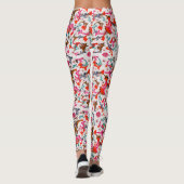 FLORENTINE RENAISSANCE ROTE WIRBEL, BLUME LEGGINGS (Rückseite)