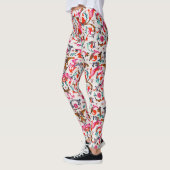 FLORENTINE RENAISSANCE ROTE WIRBEL, BLUME LEGGINGS (Links)