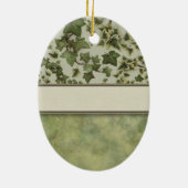 Florentine Watercolor Ivy mit Monogram Keramikornament (Hinten)