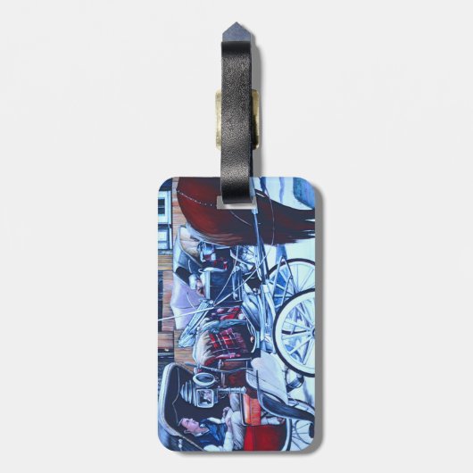 Florentiner Charm Gepäckanhänger (Rückseite vertikal)