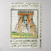 Florentiner Codex' von Bernardino de Sahagun Poster (Vorne)