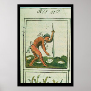 Florentiner Codex' von Bernardino de Sahagun Poster
