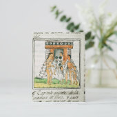 Florentiner Codex' von Bernardino de Sahagun Postkarte (Stehend Vorderseite)