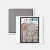 Florentiner Dom Magnet (Vorderseite/Rückseite)