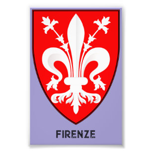 Florentiner Lilien-Wappen Feine Kunst Fotodruck