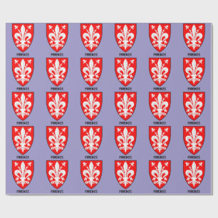 Florentiner Lilien-Wappen Feine Kunst Geschenkpapier