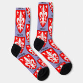 Florentiner Lilien-Wappen Feine Kunst Socken (Rechts)