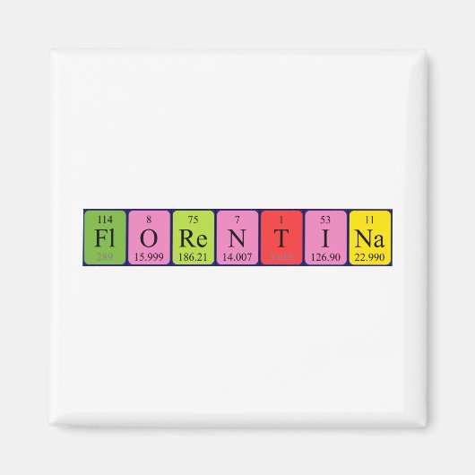 Florentiner Periodenmagnet Magnet (Vorne)
