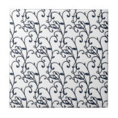 Florentiner Renaissance Blau und Weiß Verziert Fliese (Vorderseite)