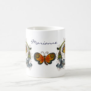 Florentiner Renaissance-Schmetterling-Personalisie Kaffeetasse