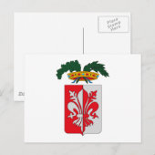 Florentiner Wappen Postkarte (Vorne/Hinten)