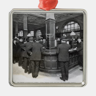 Florentinische Bank Silbernes Ornament
