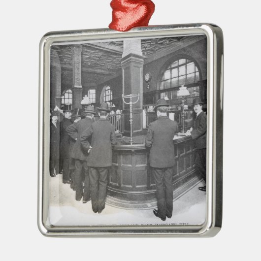 Florentinische Bank Silbernes Ornament (Links)