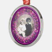 FLORENTINISCHE RENAISSANCE TRÄGT Foto-Schablone Silbernes Ornament (Links)