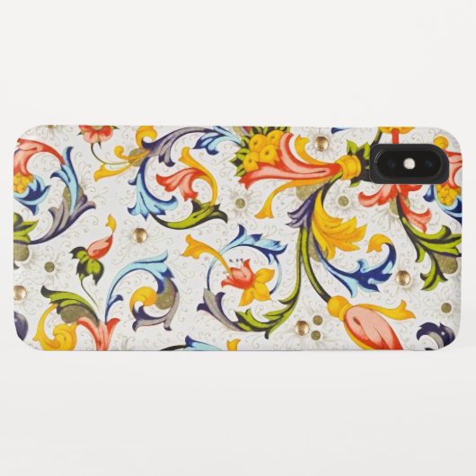 FLORENTINISCHE RENAISSANCE WIRBEL, BLUME Case-Mate iPhone HÜLLE (Rückseite (Horizontal))