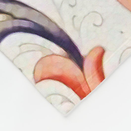 FLORENTINISCHE RENAISSANCE WIRBEL, BLUME FLEECEDECKE (Ecke)