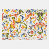 FLORENTINISCHE RENAISSANCE WIRBEL, BLUME GESCHENKPAPIER SET (Vorderseite 3)