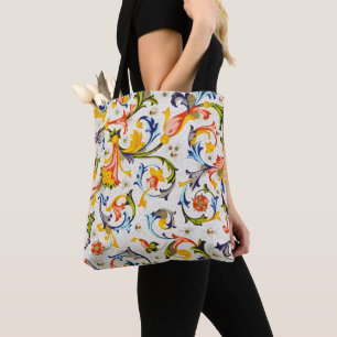 FLORENTINISCHE RENAISSANCE WIRBEL, BLUME TASCHE