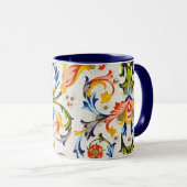 FLORENTINISCHE RENAISSANCE WIRBEL, BLUME TASSE (VorderseiteRechts)