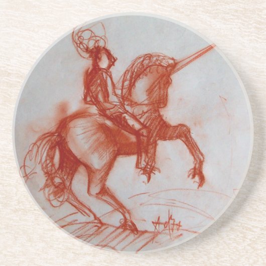 FLORENTINISCHER RITTER ZU PFERD GETRÄNKEUNTERSETZER (Vorne)