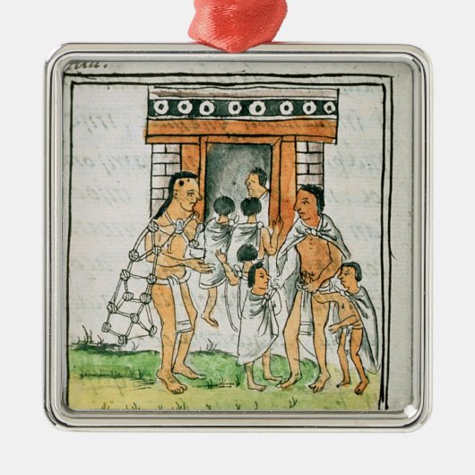 Florentinisches Codex durch Bernardino de Sahagun Ornament Aus Metall (Vorne)