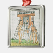 Florentinisches Codex durch Bernardino de Sahagun Ornament Aus Metall (Links)