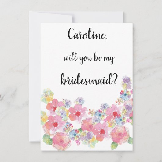 Florenwasser wird mein Design sein Einladung (Vorderseite)